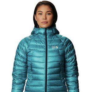 Mountain Hardware Phantom Puffer Hoody Jacket • Ice Blue • Wms Small • NWT